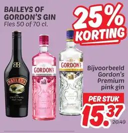 Dekamarkt Baileys of gordon's gin aanbieding