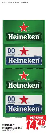 Dekamarkt Heineken original of 0.0 aanbieding