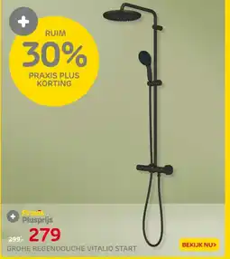 Praxis Grohe regendouche vitalio start aanbieding