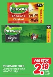 Dekamarkt Pickwick thee aanbieding