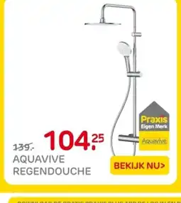 Praxis Aquavive regendouche aanbieding