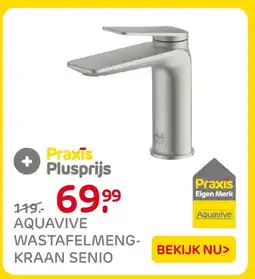 Praxis Aquavive wastafelmeng- kraan senio aanbieding