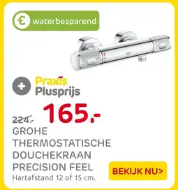Praxis Grohe thermostatische douchekraan precision feel aanbieding