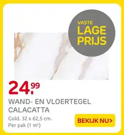 Praxis Wand- en vloertegel calacatta aanbieding