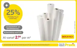 Praxis Op glasweefsel en glasvliesbehang aanbieding