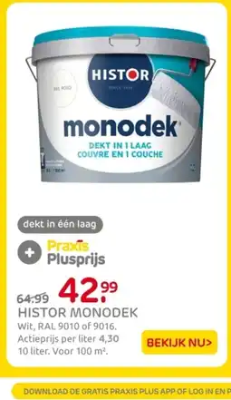 Praxis Histor monodek aanbieding