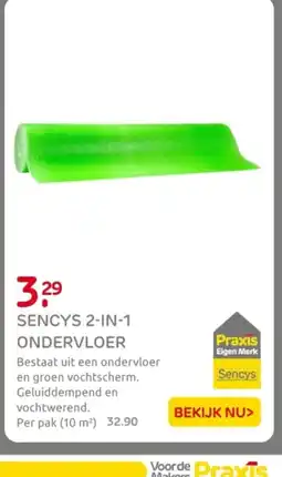 Praxis Sencys 2 in 1 Ondervloer aanbieding