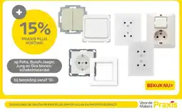 Praxis Op Peha, Busch Jaeger, Jung en Gira binnen schakelmateriaal aanbieding