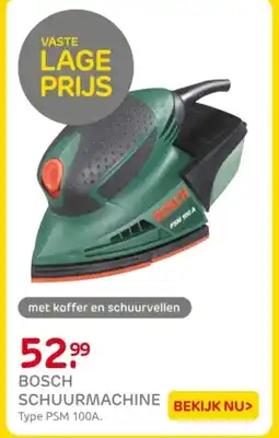 Praxis Bosch schuurmachine aanbieding