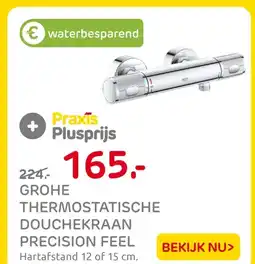 Praxis Grohe thermostatische douchekraan precision feel aanbieding