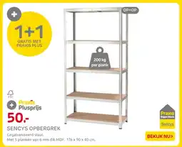 Praxis Sencys opbergrek aanbieding