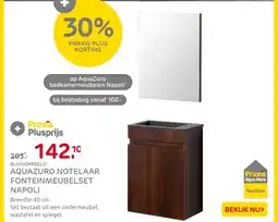 Praxis Aquazuro notelaar fonteinmeubelset napoli aanbieding