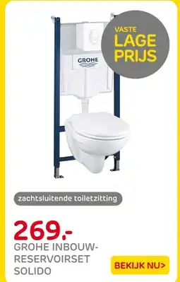 Praxis Grohe inbouw reservoirset solido aanbieding