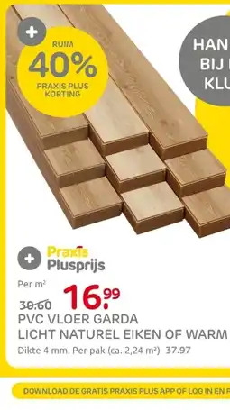 Praxis Pvc vloer garda licht naturel eiken of warm natural eiken aanbieding