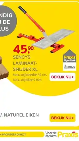 Praxis Sencys laminaat snijder xl aanbieding