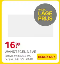 Praxis Wandtegel neve aanbieding