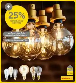 Praxis Op sencys en eglo decoratieve lichtbronnen aanbieding