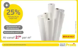 Praxis Op glasweefsel en glasvliesbehang aanbieding