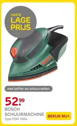 Praxis Bosch schuurmachine aanbieding