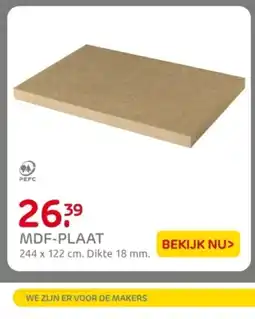 Praxis Mdf plaat aanbieding