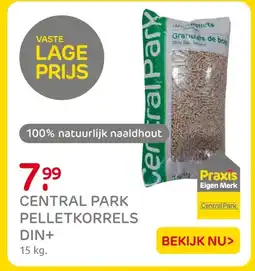 Praxis Central park pelletkorrels din+ aanbieding