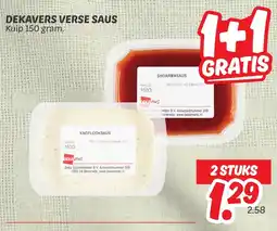Dekamarkt Dekavers verse saus aanbieding