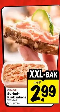 Vomar Voordeelmarkt Surimi- Krabsalade aanbieding