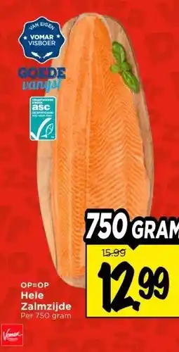 Vomar Voordeelmarkt Hele Zalmzijde aanbieding