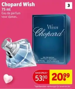 Kruidvat Chopard Wish aanbieding