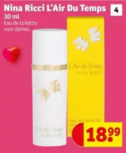 Kruidvat Nina Ricci L'Air Du Temps aanbieding
