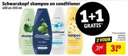 Kruidvat Schwarzkopf shampoo en conditioner aanbieding