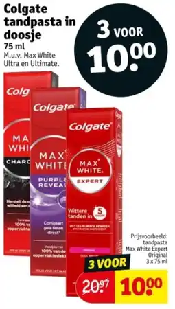 Kruidvat Colgate tandpasta in doosje aanbieding