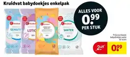 Kruidvat Kruidvat babydoekjes enkelpak aanbieding