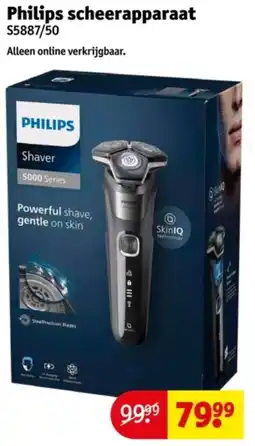 Kruidvat Philips scheerapparaat $5887/50 aanbieding