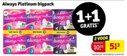 Kruidvat Always Platinum bigpack aanbieding