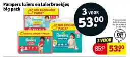 Kruidvat Pampers luiers en luierbroekjes big pack aanbieding
