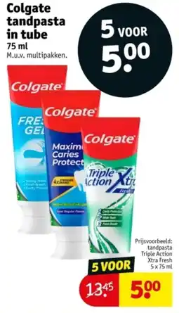 Kruidvat Colgate Tandpasta in Tube aanbieding
