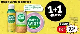 Kruidvat Happy Earth deodorant aanbieding