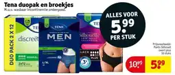 Kruidvat Tena duopak en broekjes aanbieding