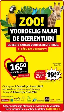 Kruidvat Burgers' Zoo aanbieding