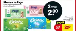 Kruidvat Kleenex en Page aanbieding