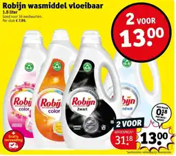 Kruidvat Robijn wasmiddel Vloeibaar aanbieding