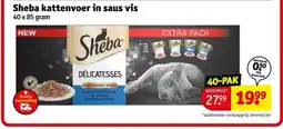Kruidvat Sheba kattenvoer in saus vis aanbieding