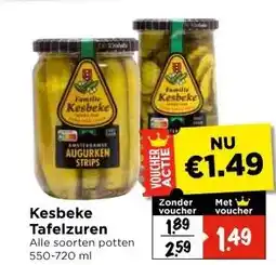 Vomar Voordeelmarkt Kesbeke Tafelzuren aanbieding