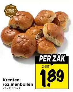 Vomar Voordeelmarkt Krenten- rozijnenbollen aanbieding