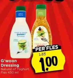 Vomar Voordeelmarkt G'woon Dressing aanbieding
