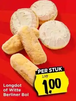 Vomar Voordeelmarkt Longdot of Witte Berliner Bol aanbieding