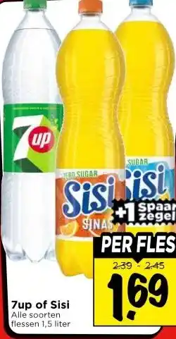 Vomar Voordeelmarkt 7up of Sisi aanbieding