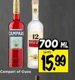 Vomar Voordeelmarkt Campari of Ouzo aanbieding