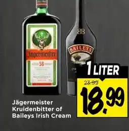 Vomar Voordeelmarkt Jägermeister Kruidenbitter of Baileys Irish Cream aanbieding